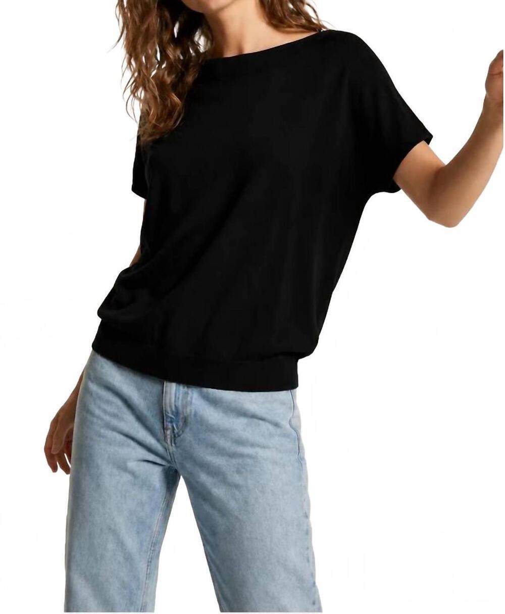 NEW Q2 lightweight knit sweater in black sands